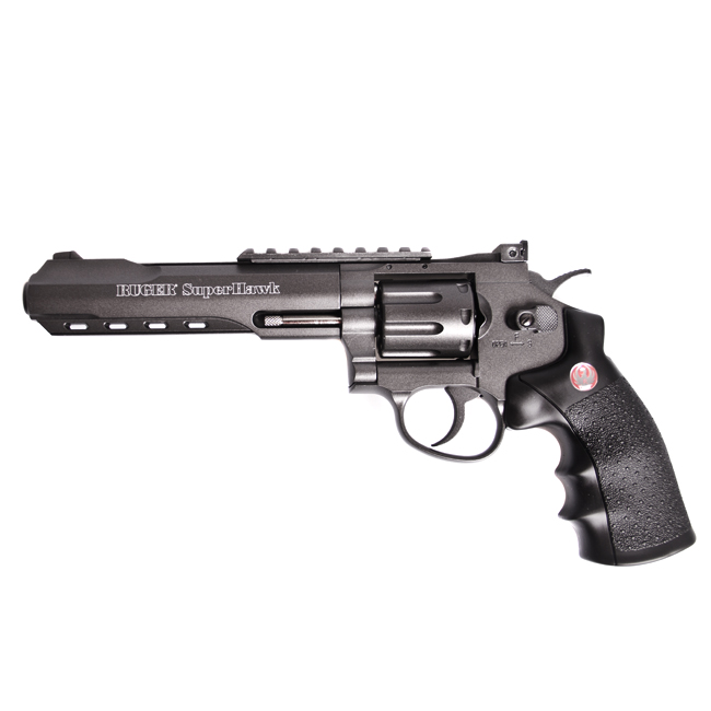 Airsoft revolver Ruger SuperHawk 6", čierny AGCO2