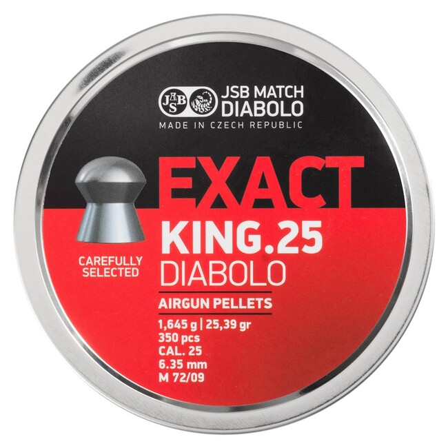 Diabolo JSB Exact King, kal. 6,35 mm (.25), 350 ks