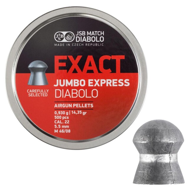 Diabolo JSB Jumbo Exact express, kal. 5,52 mm, 500 ks