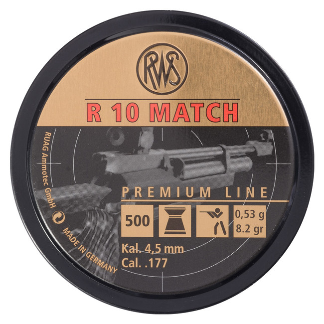 Diabolo RWS R 10 Match, kal. 4,5 mm, 0,53 g