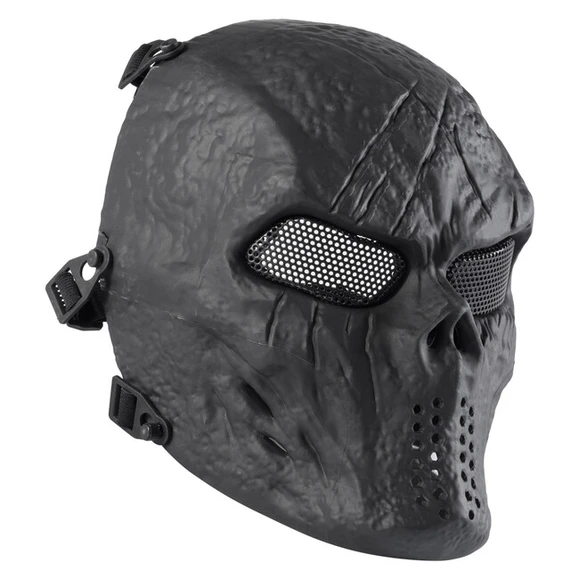 Airsoft maska Wosport Blooded Skull, čierna