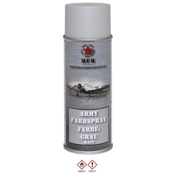 Armádny sprej MFH 400 ml, farba Grey