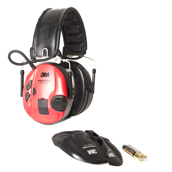 Chrániče sluchu Peltor SportTac Shooting MT16H210F-478-RD, červeno-čierne