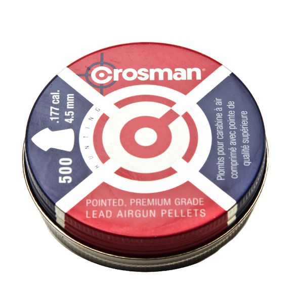 Diabolo Crosman Premium Pointed, 500 ks, kal. 4,5 mm