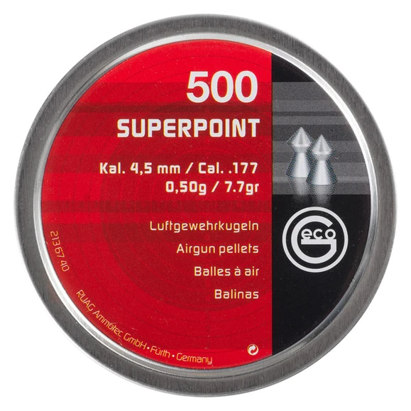 Diabolo Geco Superpoint, 500 ks, kal. 4,5 mm