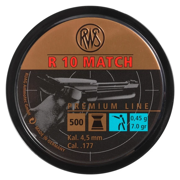 Diabolo RWS R 10 Match, kal. 4,5 mm, 0,45 g