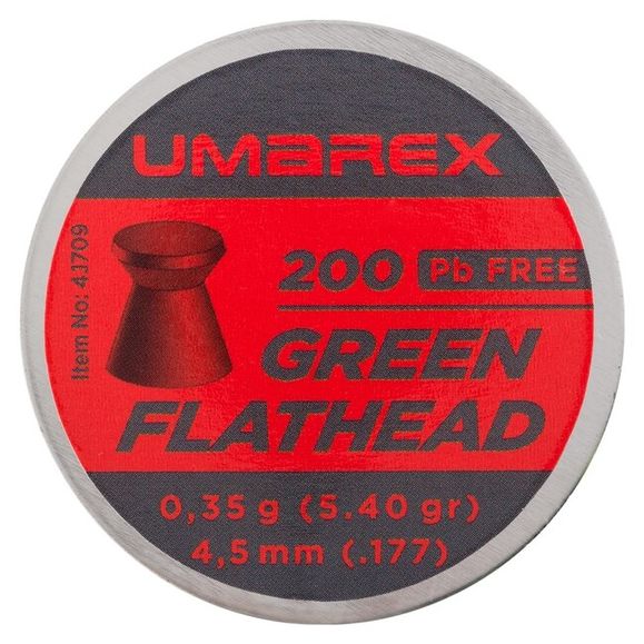 Diabolo Umarex Green Flathead Pb Free kal. 4,5 mm, 200 ks