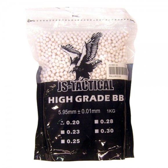 Guľôčky BB 6 mm JS-Tactical High Grade 0.20 g, 1 kg