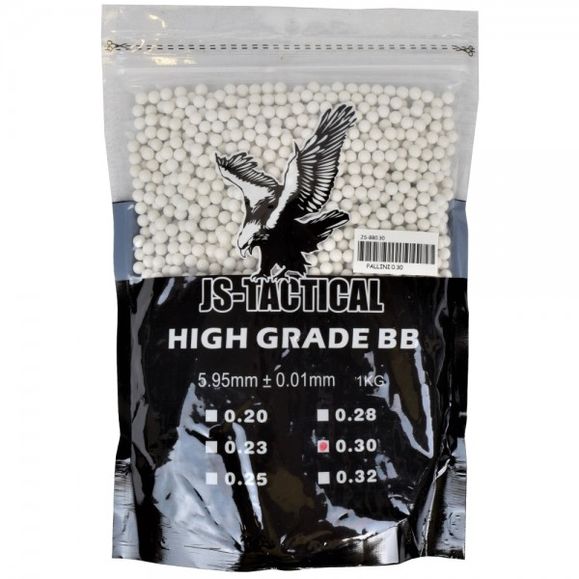 Guľôčky BB 6 mm JS-Tactical High Grade 0.30 g, 1 kg