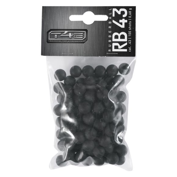 Gumové guľôčky T4E Rubber Ball RB .43 0,68 g polymér 100 ks
