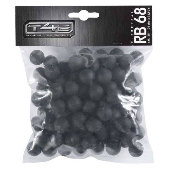 Gumové guľôčky T4E Rubber Ball RB, .68 polymér 100 ks