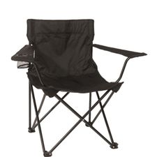 Kempingová stolička Relax, čierna