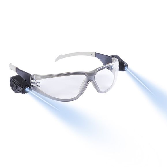 Ochranné okuliare číre so svetlom