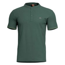 Pánske tričko Pentagon Levantes Henley Stripes, zelené