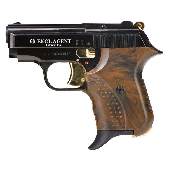 Plynová pištoľ Ekol Agent, kombinácia, čierna, kal. 9 mm