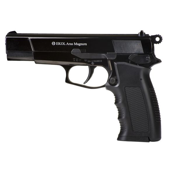 Plynová pištoľ Ekol Aras Magnum, čierna, kal. 9 mm