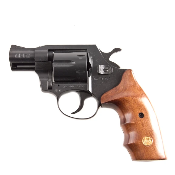 Plynový revolver ALFA 020 čierny, drevo, kal. 9 mm R Knall