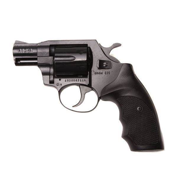 Plynový revolver ALFA 020, čierny, plast, kal. 9 mm R Knall