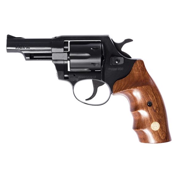 Plynový revolver ALFA 030, čierny, drevo, kal. 9 mm R Knall