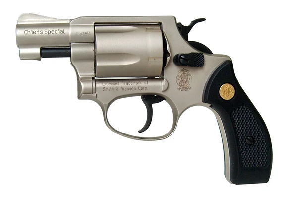Plynový revolver Umarex S&W Chiefs Special, nikel, kal. 9 mm
