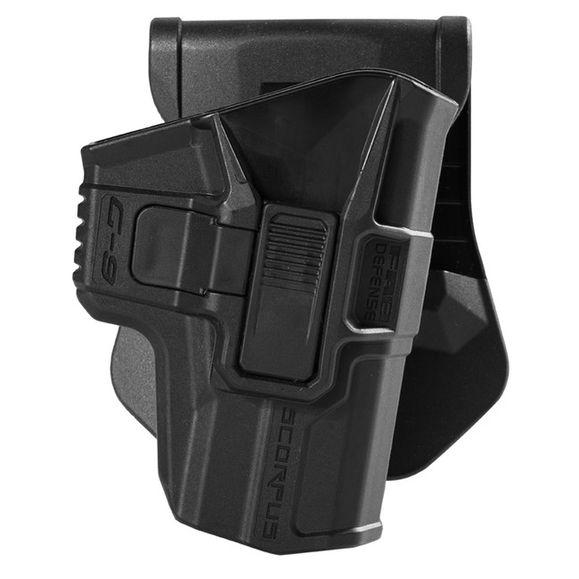 Polymérové puzdro Scorpus pre Glock 17, 19 (pádlo + opasková redukcia) SC-G9SR
