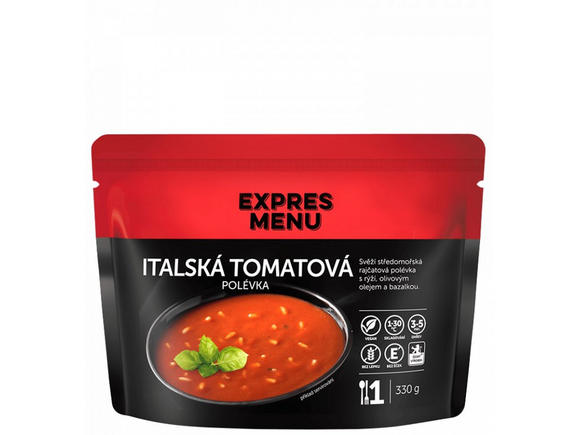 Talianská paradajková polievka, 1 porcia