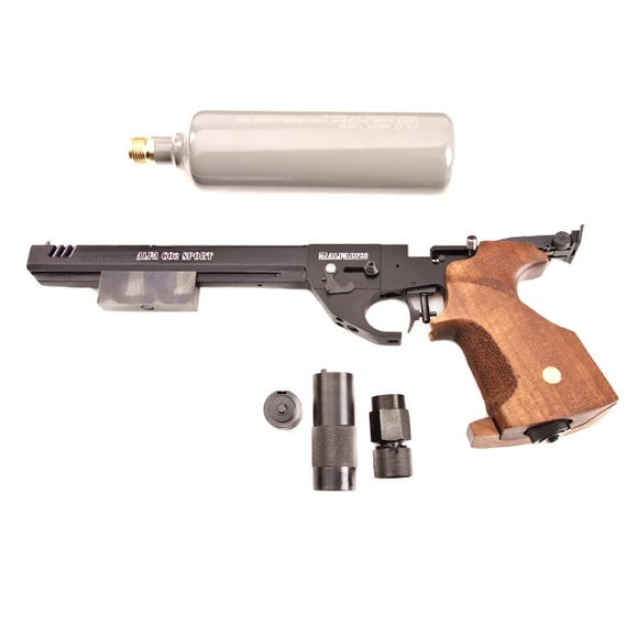 Vzduchová pištoľ Alfa Sport CO2 s kompenzátorom, kal. 4,5 mm, čierna