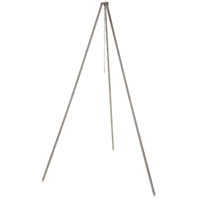 Trojnožka železná s retiazkou a háčikom na kotlík / grilovaciu panvicu, 1,9 m